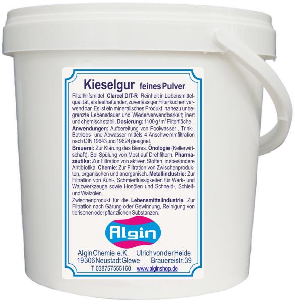 Kieselgur Parasiten-Puder Natur 1kg im 2,5 Liter Eimer